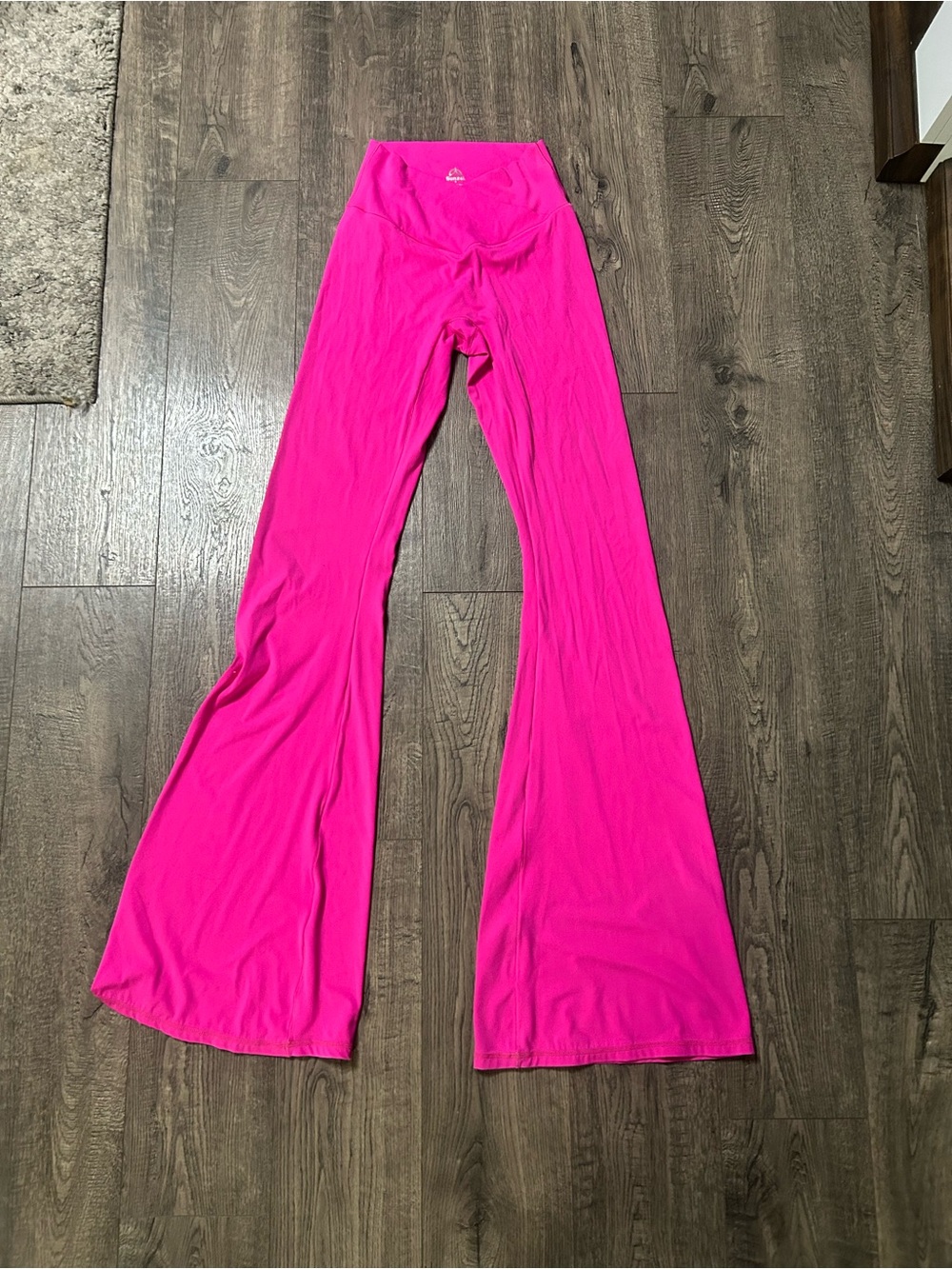 Bright Pink Women's Flared Pants